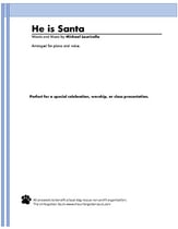 He Is Santa Unison choral sheet music cover